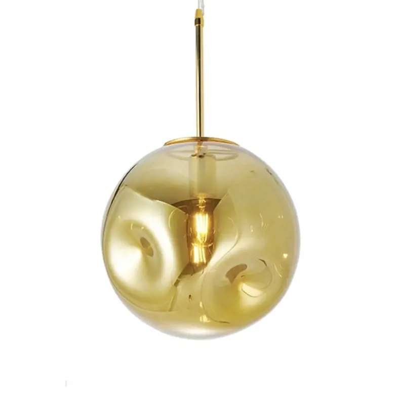 Present Time Pendant Lamp Blown Glass Round